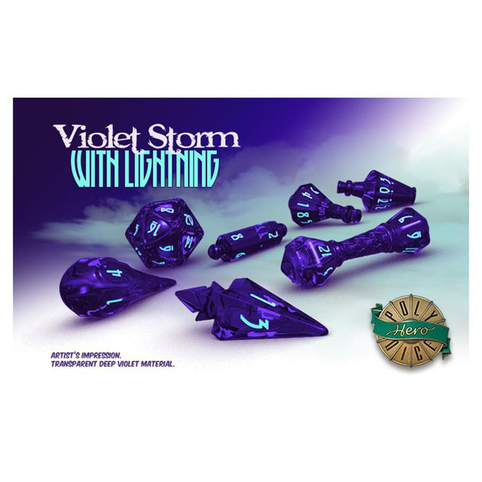 Poly Hero Wizard Set: Violet Storm & Lightning