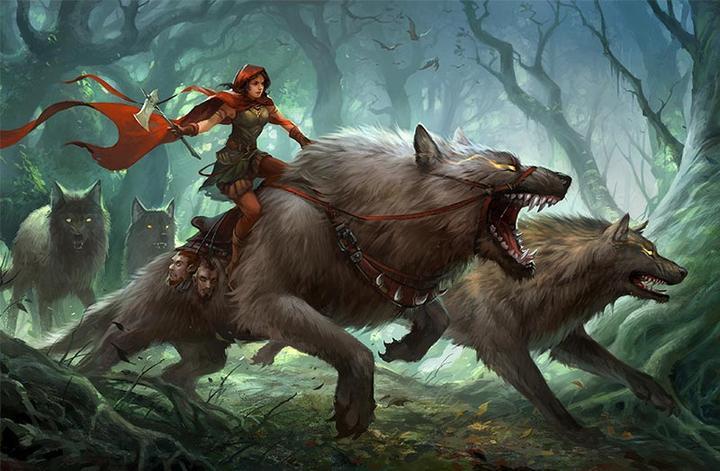 Dark Red Riding Hood — GamerMats 24" x 14"