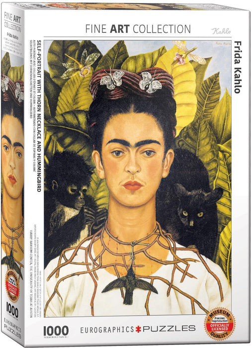 Frida Kahlo - Self Portrait with Thorn Necklace and Hummingbird (Eurographics 1000pc)