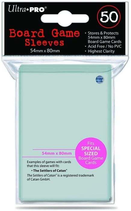 Ultra Pro Clear Sleeves Pink (54x80)