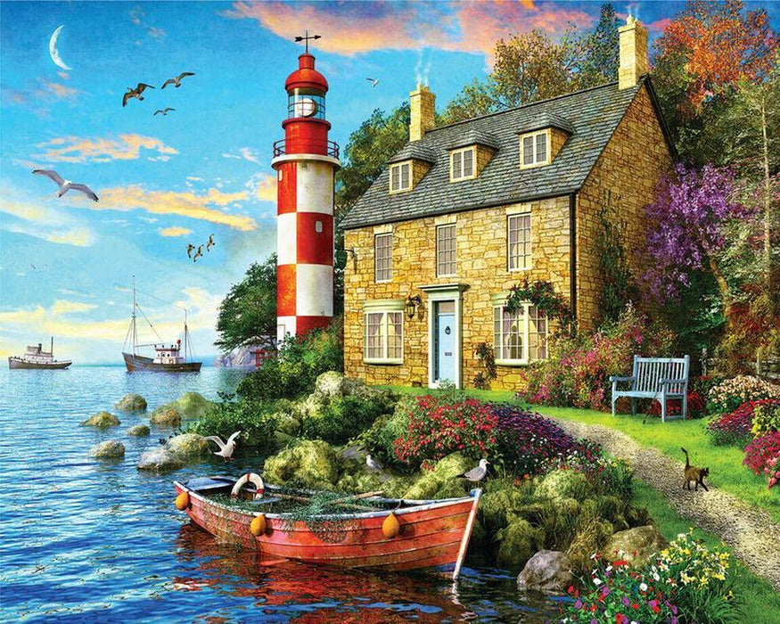 The Cottage Lighthouse  (Springbok 1000pc)