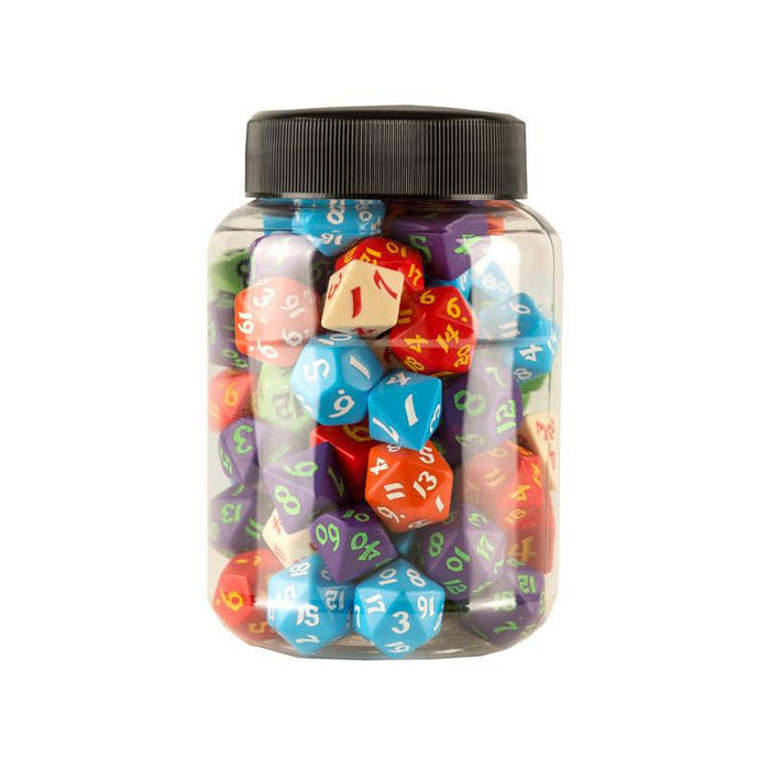 Jar of classic RPG dice
