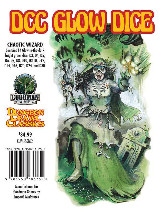 Dungeon Crawl Classics Glow Dice: Chaotic Wizard (DCC)