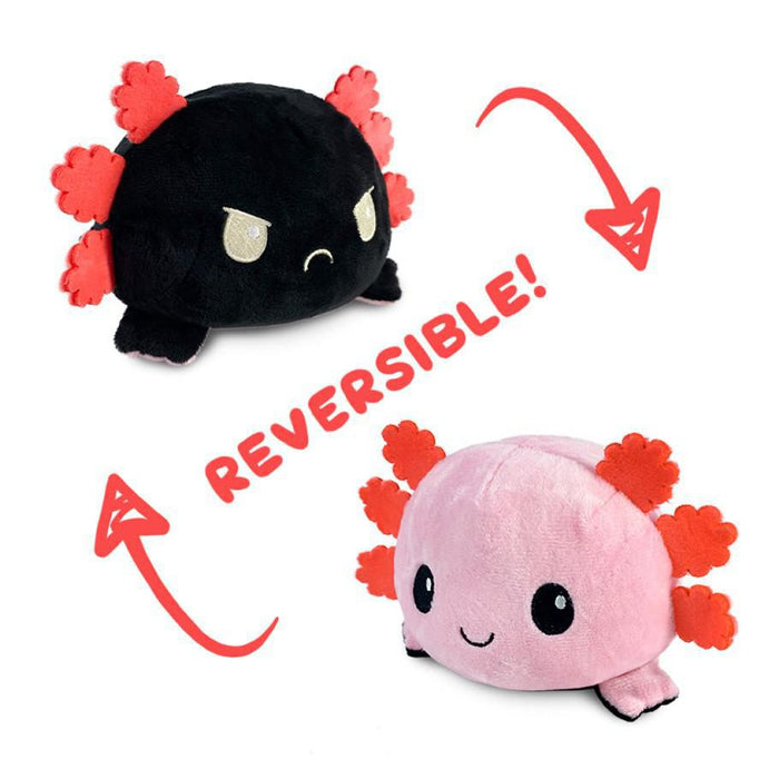 Teeturtle Reversible Axolotl Plush: Pink & Black