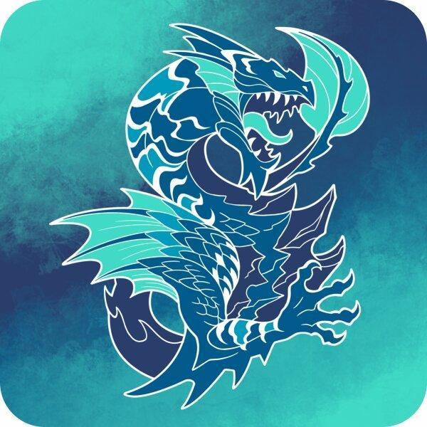 Coaster - Blue Dragon