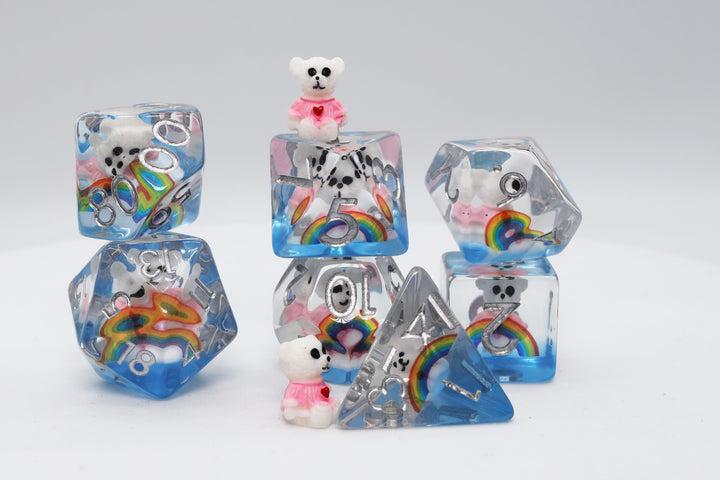 Rainbow & Teddy (7-Die RPG Set)