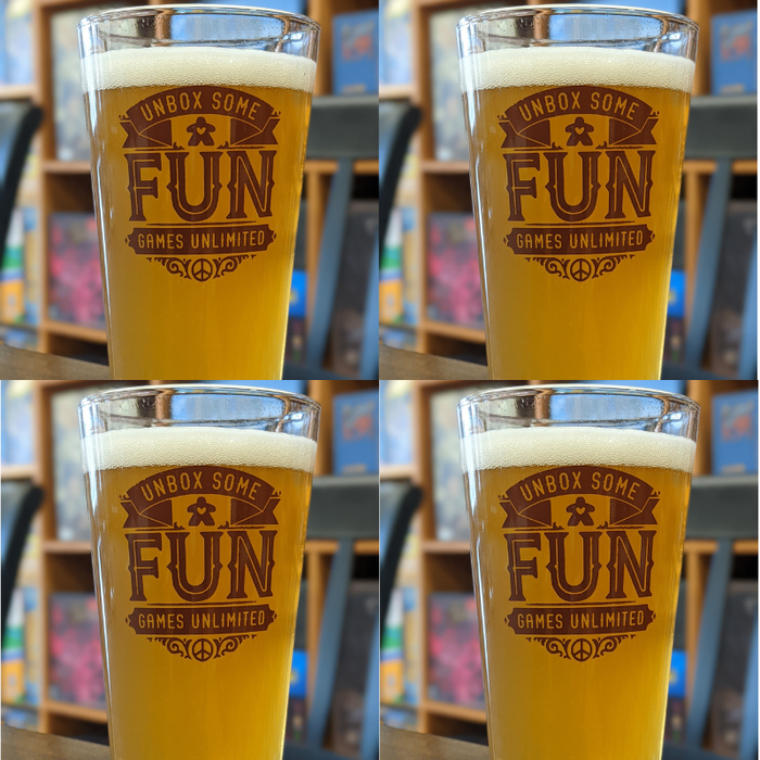 Set of 4 Pint Glasses - Unbox Some Fun